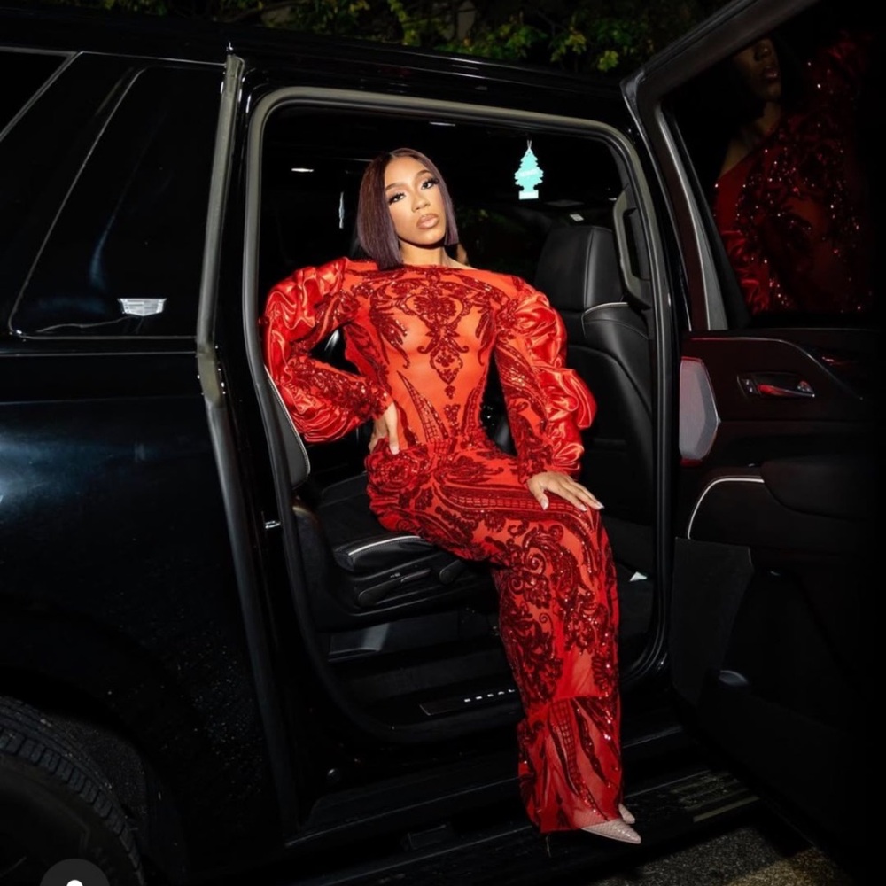 Sequin Red Custom dress